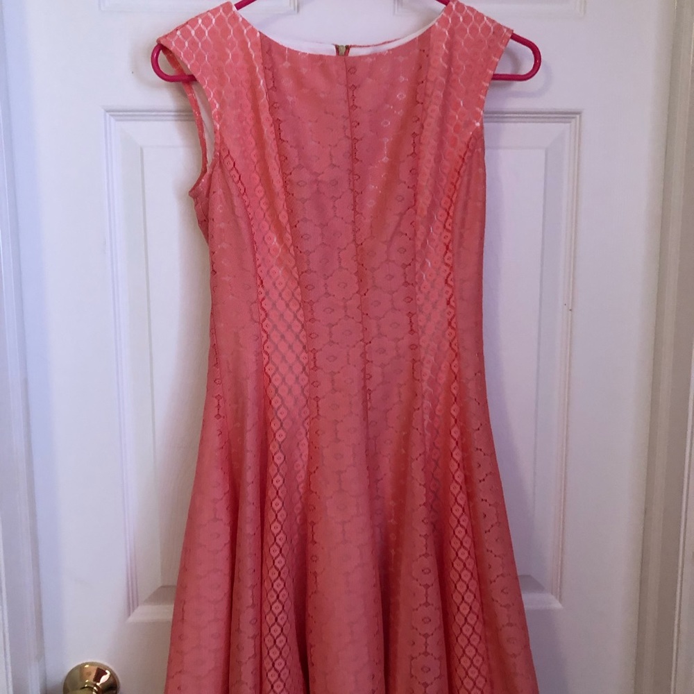 Danny & Nicole Coral Lace Dress Size 2P